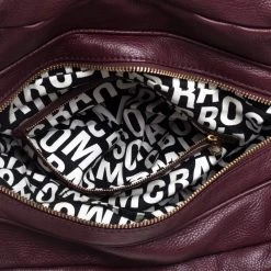 Marc By Marc Jacobs Burgundy Leather Classic Q Groove Satchel For Women -Marc Jacobs shop luxury women marc jacobs used handbags p389999 002