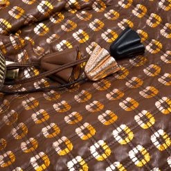 Marc Jacobs Brown/Rose Gold Leather Memphis Drawstring Tote For Women -Marc Jacobs shop luxury women marc jacobs used handbags p396849 001