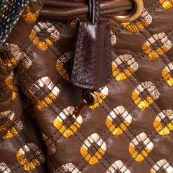 Marc Jacobs Brown/Rose Gold Leather Memphis Drawstring Tote For Women -Marc Jacobs shop luxury women marc jacobs used handbags p396849 002