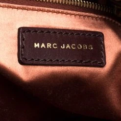 Marc Jacobs Brown/Rose Gold Leather Memphis Drawstring Tote For Women -Marc Jacobs shop luxury women marc jacobs used handbags p396849 003