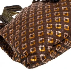 Marc Jacobs Brown/Rose Gold Leather Memphis Drawstring Tote For Women -Marc Jacobs shop luxury women marc jacobs used handbags p396849 012