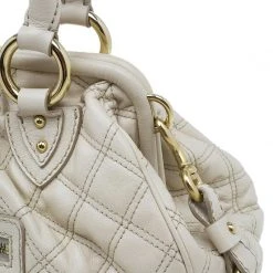 Marc Jacobs Beige Quilted Leather Stam Shoulder Bag For Women 20 Marc Jacobs Beige Quilted Leather Stam Shoulder Bag For Women -Marc Jacobs shop luxury women marc jacobs used handbags p39715 0006