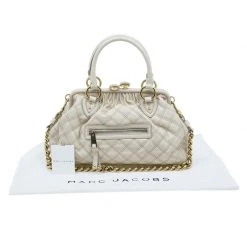 Marc Jacobs Beige Quilted Leather Stam Shoulder Bag For Women 29 Marc Jacobs Beige Quilted Leather Stam Shoulder Bag For Women -Marc Jacobs shop luxury women marc jacobs used handbags p39715 0015