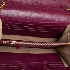 Marc Jacobs Burgundy Quilted Leather Flap Chain Clutch For Women 18 Marc Jacobs Burgundy Quilted Leather Flap Chain Clutch For Women -Marc Jacobs shop luxury women marc jacobs used handbags p401439 003