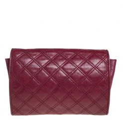 Marc Jacobs Burgundy Quilted Leather Flap Chain Clutch For Women 15 Marc Jacobs Burgundy Quilted Leather Flap Chain Clutch For Women -Marc Jacobs shop luxury women marc jacobs used handbags p401439 006