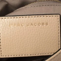 Marc Jacobs Beige Leather Small Recruit Saddle Bag For Women -Marc Jacobs shop luxury women marc jacobs used handbags p412008 003