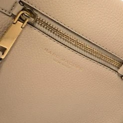 Marc Jacobs Beige Leather Small Recruit Saddle Bag For Women -Marc Jacobs shop luxury women marc jacobs used handbags p412008 009