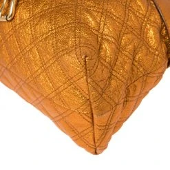 Marc Jacobs Metallic Orange Quilted Leather Bruna Belted Tote For Women 21 Marc Jacobs Metallic Orange Quilted Leather Bruna Belted Tote For Women -Marc Jacobs shop luxury women marc jacobs used handbags p415535 008