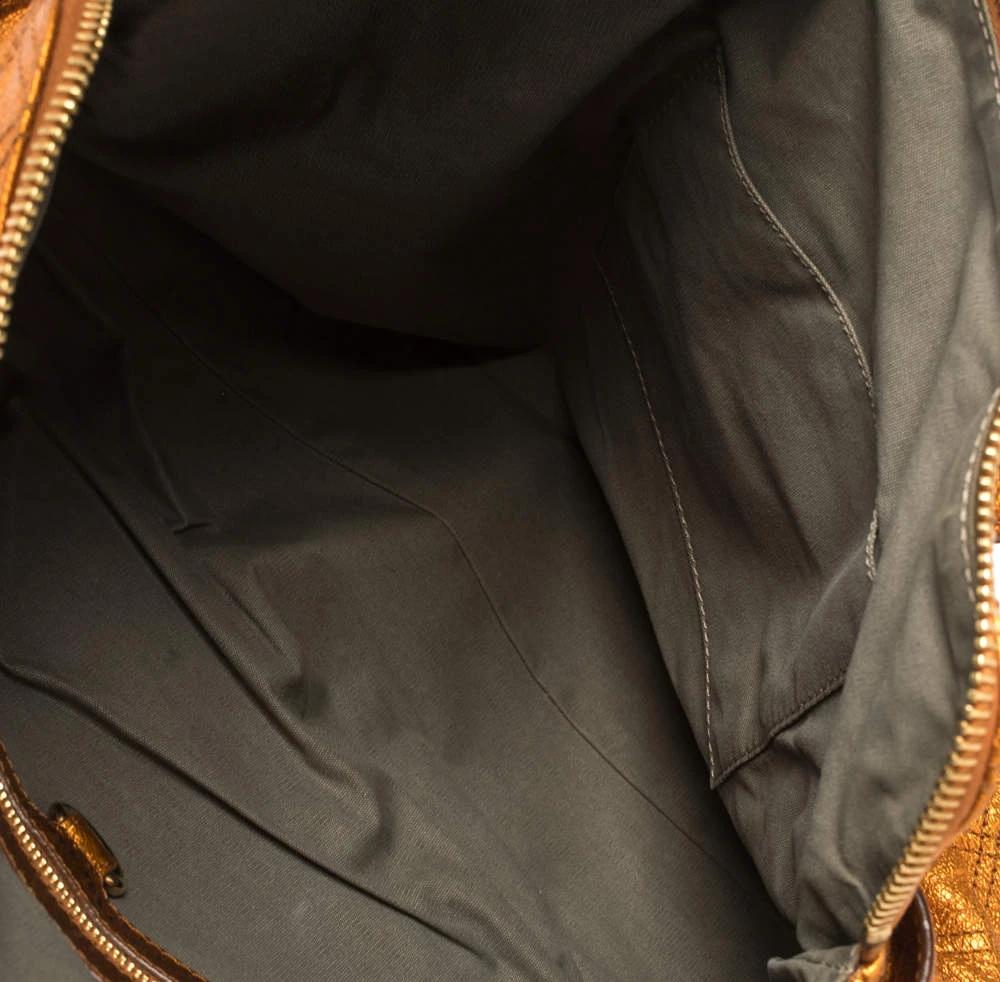 Marc Jacobs Metallic Orange Quilted Leather Bruna Belted Tote For Women 7 Marc Jacobs Metallic Orange Quilted Leather Bruna Belted Tote For Women - Image 7