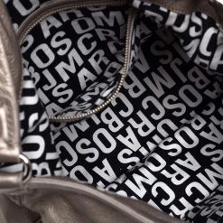 Marc Jacobs Metallic Soft Leather Double Pocket Shoulder Bag For Women 17 Marc Jacobs Metallic Soft Leather Double Pocket Shoulder Bag For Women -Marc Jacobs shop luxury women marc jacobs used handbags p417254 007