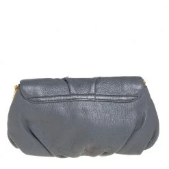 Marc Jacobs Marc By March Jacobs Grey Leather Classic Q Karlie Crossbody Bag For Women -Marc Jacobs shop luxury women marc jacobs used handbags p417342 002