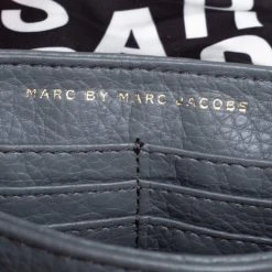 Marc Jacobs Marc By March Jacobs Grey Leather Classic Q Karlie Crossbody Bag For Women -Marc Jacobs shop luxury women marc jacobs used handbags p417342 011