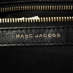 Marc Jacobs Black Leather Quilted Chain Tote For Women -Marc Jacobs shop luxury women marc jacobs used handbags p423161 001