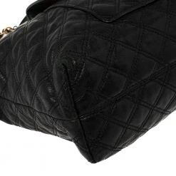 Marc Jacobs Black Leather Quilted Chain Tote For Women -Marc Jacobs shop luxury women marc jacobs used handbags p423161 010