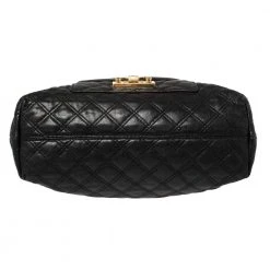 Marc Jacobs Black Leather Quilted Chain Tote For Women -Marc Jacobs shop luxury women marc jacobs used handbags p423161 011