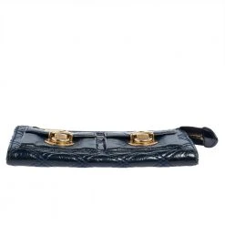Marc Jacobs Blue Glazed Leather Zip Clutch For Women 19 Marc Jacobs Blue Glazed Leather Zip Clutch For Women -Marc Jacobs shop luxury women marc jacobs used handbags p425460 006