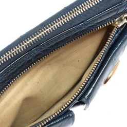 Marc Jacobs Blue Glazed Leather Zip Clutch For Women 14 Marc Jacobs Blue Glazed Leather Zip Clutch For Women -Marc Jacobs shop luxury women marc jacobs used handbags p425460 009