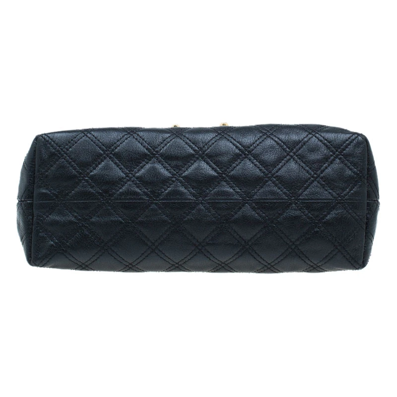 Marc Jacobs Black Quilted Leather XL Baroque Single Shoulder Bag For Women 5 Marc Jacobs Black Quilted Leather XL Baroque Single Shoulder Bag For Women - Image 5
