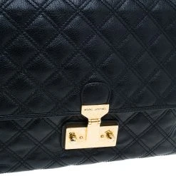 Marc Jacobs Black Quilted Leather XL Baroque Single Shoulder Bag For Women 23 Marc Jacobs Black Quilted Leather XL Baroque Single Shoulder Bag For Women -Marc Jacobs shop luxury women marc jacobs used handbags p43397 008