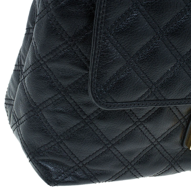 Marc Jacobs Black Quilted Leather XL Baroque Single Shoulder Bag For Women 10 Marc Jacobs Black Quilted Leather XL Baroque Single Shoulder Bag For Women - Image 10