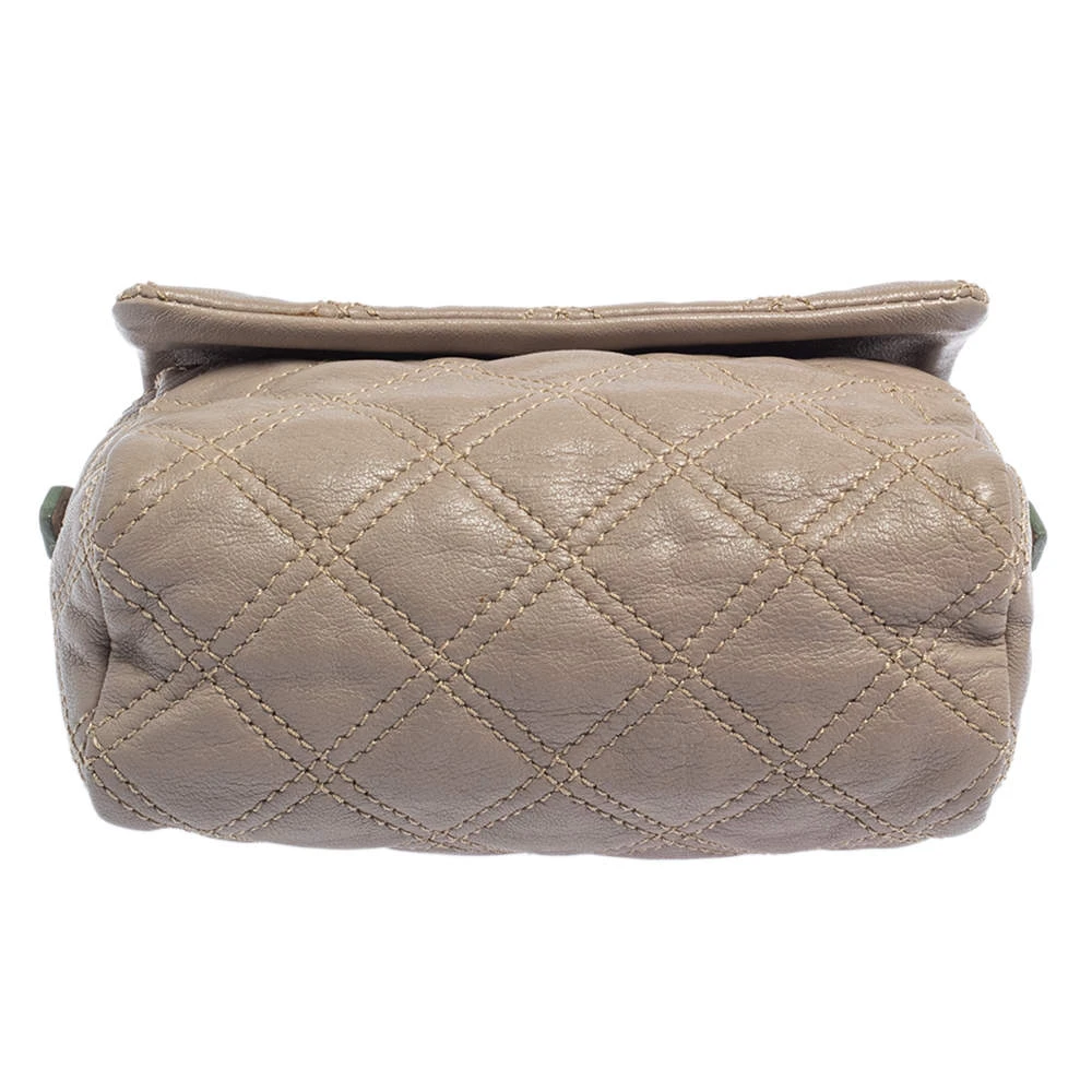 Marc Jacobs Taupe Quilted Leather Crossbody Bag For Women 6 Marc Jacobs Taupe Quilted Leather Crossbody Bag For Women - Image 6