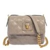 Marc Jacobs Taupe Quilted Leather Crossbody Bag For Women