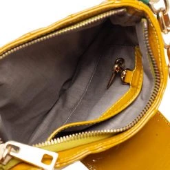 Marc Jacobs Mustard Yellow/Green Patent Leather And Leather Shoulder Bag For Women -Marc Jacobs shop luxury women marc jacobs used handbags p446395 009