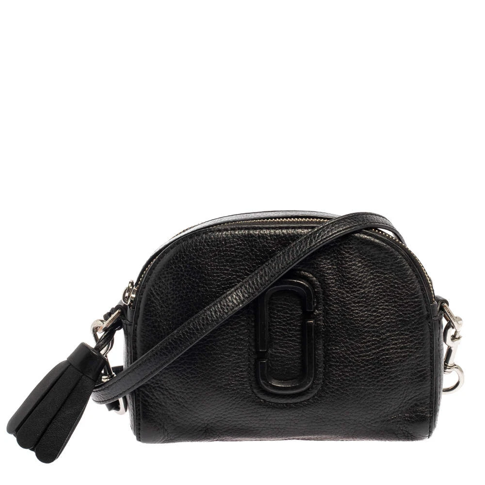 Marc Jacobs Black Leather Shutter Camera Crossbody Bag For Women 1 Marc Jacobs Black Leather Shutter Camera Crossbody Bag For Women