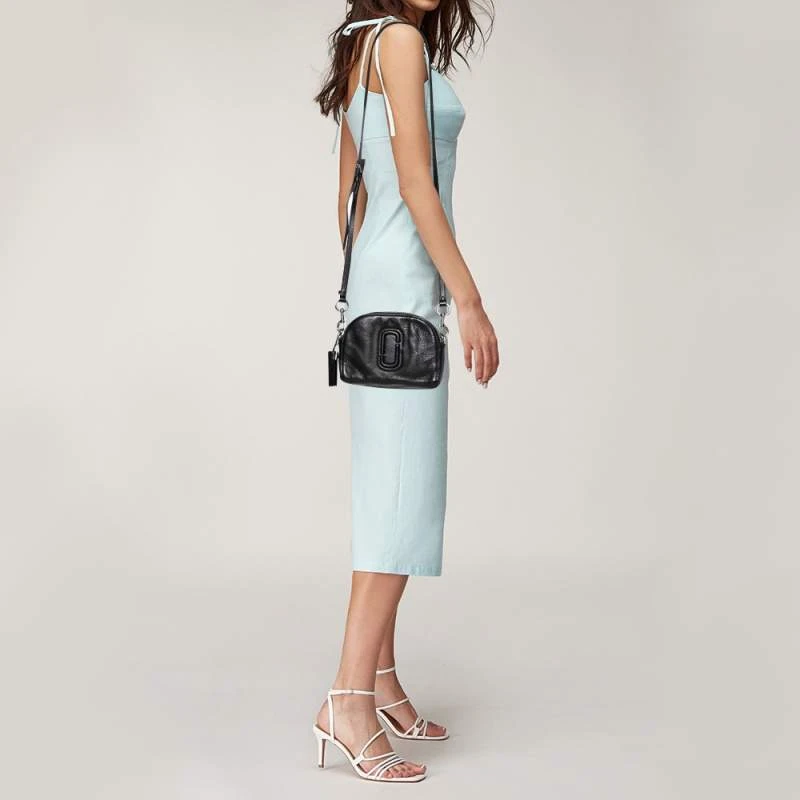 Marc Jacobs Black Leather Shutter Camera Crossbody Bag For Women 2 Marc Jacobs Black Leather Shutter Camera Crossbody Bag For Women - Image 2