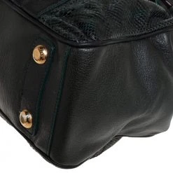 Marc Jacobs Dark Green Python And Leather Stam Satchel For Women 21 Marc Jacobs Dark Green Python And Leather Stam Satchel For Women -Marc Jacobs shop luxury women marc jacobs used handbags p453377 006