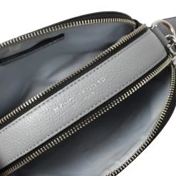 Marc Jacobs Grey Leather Small Shutter Camera Crossbody Bag For Women -Marc Jacobs shop luxury women marc jacobs used handbags p461554 008