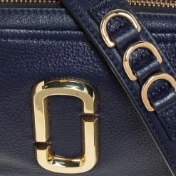 Marc Jacobs Navy Blue Leather Snapshot Crossbody Bag For Women 14 Marc Jacobs Navy Blue Leather Snapshot Crossbody Bag For Women -Marc Jacobs shop luxury women marc jacobs used handbags p463503 001