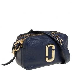 Marc Jacobs Navy Blue Leather Snapshot Crossbody Bag For Women 12 Marc Jacobs Navy Blue Leather Snapshot Crossbody Bag For Women -Marc Jacobs shop luxury women marc jacobs used handbags p463503 007