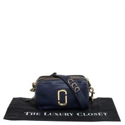 Marc Jacobs Navy Blue Leather Snapshot Crossbody Bag For Women 17 Marc Jacobs Navy Blue Leather Snapshot Crossbody Bag For Women -Marc Jacobs shop luxury women marc jacobs used handbags p463503 008
