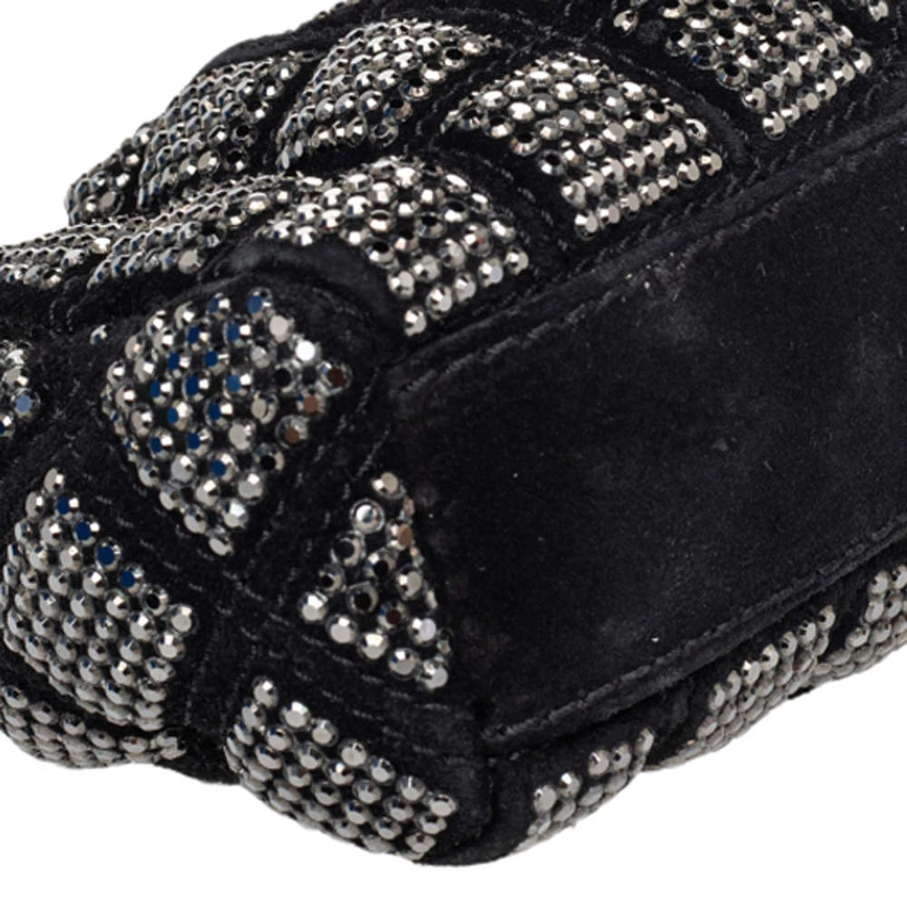 Marc Jacobs Black Suede And Leather Embellished Clutch For Women 11 Marc Jacobs Black Suede And Leather Embellished Clutch For Women - Image 11