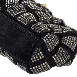 Marc Jacobs Black Suede And Leather Embellished Clutch For Women 20 Marc Jacobs Black Suede And Leather Embellished Clutch For Women -Marc Jacobs shop luxury women marc jacobs used handbags p469378 002