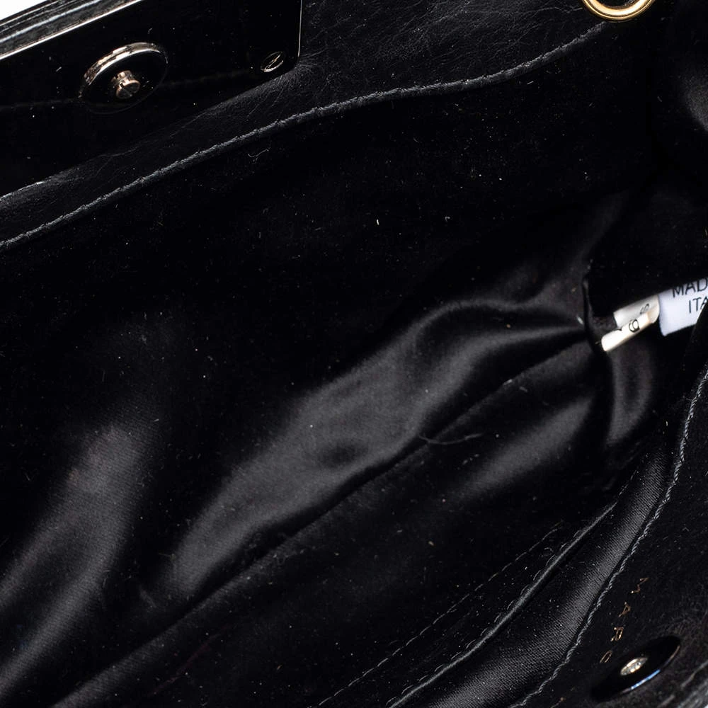 Marc Jacobs Black Suede And Leather Embellished Clutch For Women 7 Marc Jacobs Black Suede And Leather Embellished Clutch For Women - Image 7