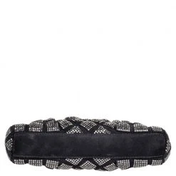 Marc Jacobs Black Suede And Leather Embellished Clutch For Women 16 Marc Jacobs Black Suede And Leather Embellished Clutch For Women -Marc Jacobs shop luxury women marc jacobs used handbags p469378 011