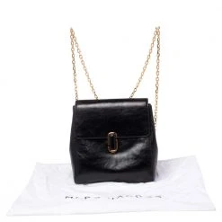 Marc Jacobs Black Patent Leather Chain Strap Backpack For Women 19 Marc Jacobs Black Patent Leather Chain Strap Backpack For Women -Marc Jacobs shop luxury women marc jacobs used handbags p480037 005