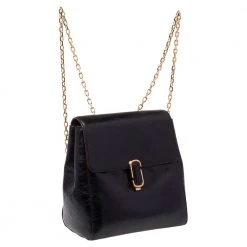Marc Jacobs Black Patent Leather Chain Strap Backpack For Women 13 Marc Jacobs Black Patent Leather Chain Strap Backpack For Women -Marc Jacobs shop luxury women marc jacobs used handbags p480037 006