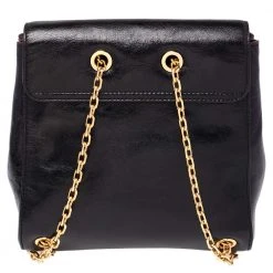Marc Jacobs Black Patent Leather Chain Strap Backpack For Women 14 Marc Jacobs Black Patent Leather Chain Strap Backpack For Women -Marc Jacobs shop luxury women marc jacobs used handbags p480037 008