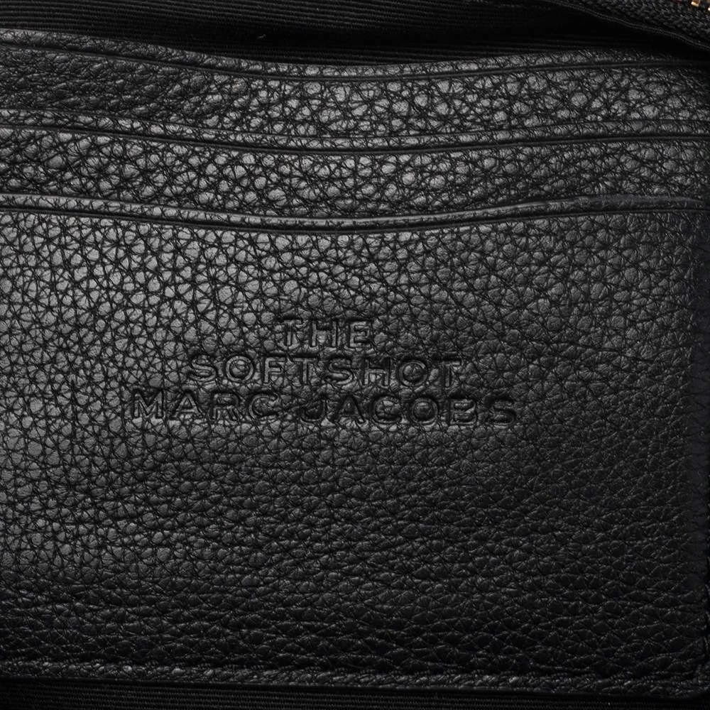 Marc Jacobs Black Leather The Softshot 27 Shoulder Bag For Women 8 Marc Jacobs Black Leather The Softshot 27 Shoulder Bag For Women - Image 8