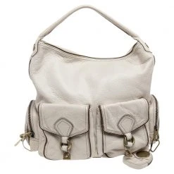 Marc By Marc Jacobs White Leather Blake Hobo For Women