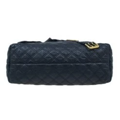 Marc Jacobs Black Quilted Leather Bruna Tote For Women -Marc Jacobs shop luxury women marc jacobs used handbags p4822 005