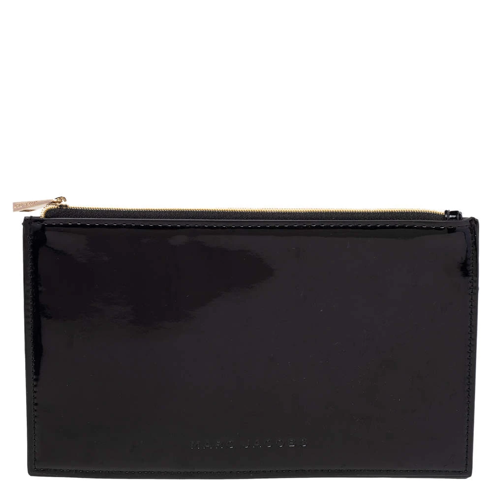 Marc Jacobs Black Patent Leather Pouch For Women 1 Marc Jacobs Black Patent Leather Pouch For Women