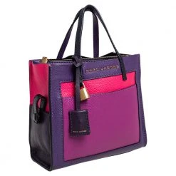 Marc Jacobs Multicolor Leather Mini Colorblocked Grind Tote For Women -Marc Jacobs shop luxury women marc jacobs used handbags p485755 012