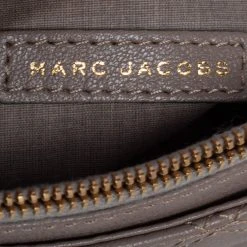 Marc Jacobs Beige Quilted Leather The Large Single Flap Shoulder Bag For Women -Marc Jacobs shop luxury women marc jacobs used handbags p487560 013