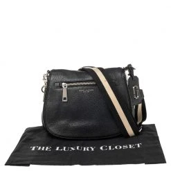 Marc Jacobs Black Leather Nomad Crossbody Bag For Women -Marc Jacobs shop luxury women marc jacobs used handbags p489268 005