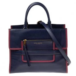Marc Jacobs Blue/Pink Leather Madison Tote For Women