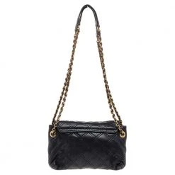 Marc Jacobs Black Quilted Leather Baroque Shoulder Bag For Women -Marc Jacobs shop luxury women marc jacobs used handbags p502591 012